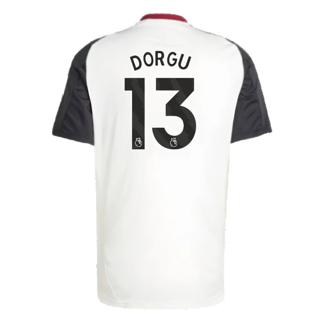 2024-2025 Man Utd Training Jersey (Off White) (Dorgu 13)