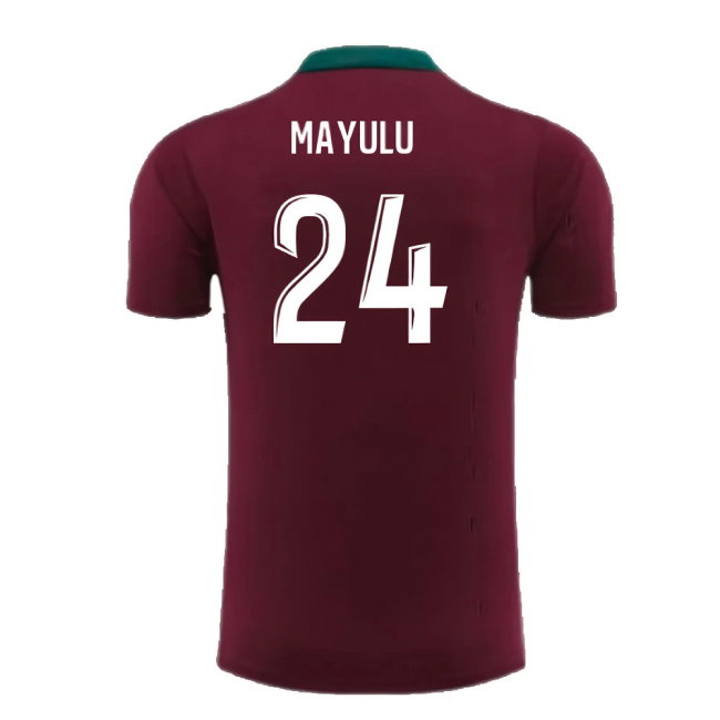 2024-2025 PSG Strike Dri-Fit Training Shirt (Bordeaux) - Kids (Mayulu 24)