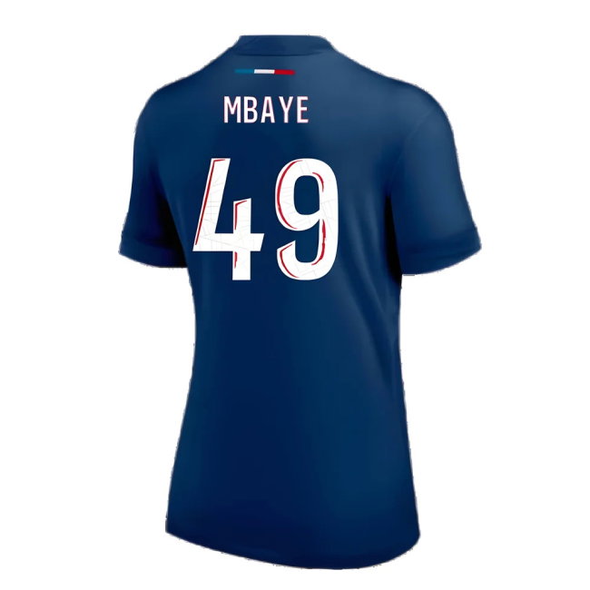 2024-2025 PSG Home Shirt (Womens) (Mbaye 49)