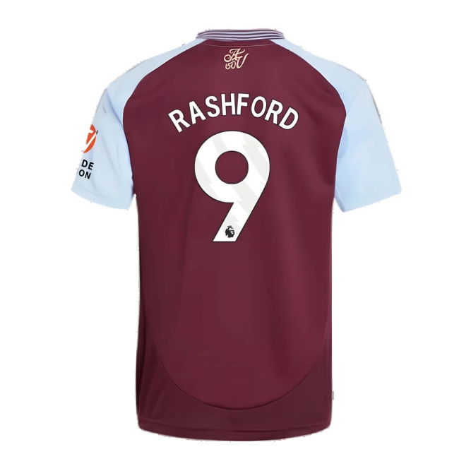 2024-2025 Aston Villa Home Shirt (Rashford 9)