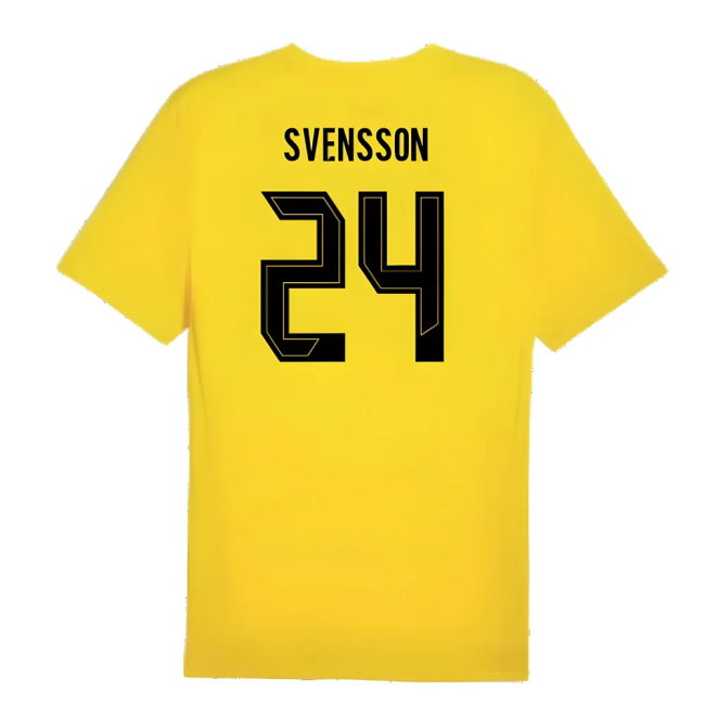 2024-2025 Borussia Dortmund Training Shirt (Yellow) - Kids (Svensson 24)