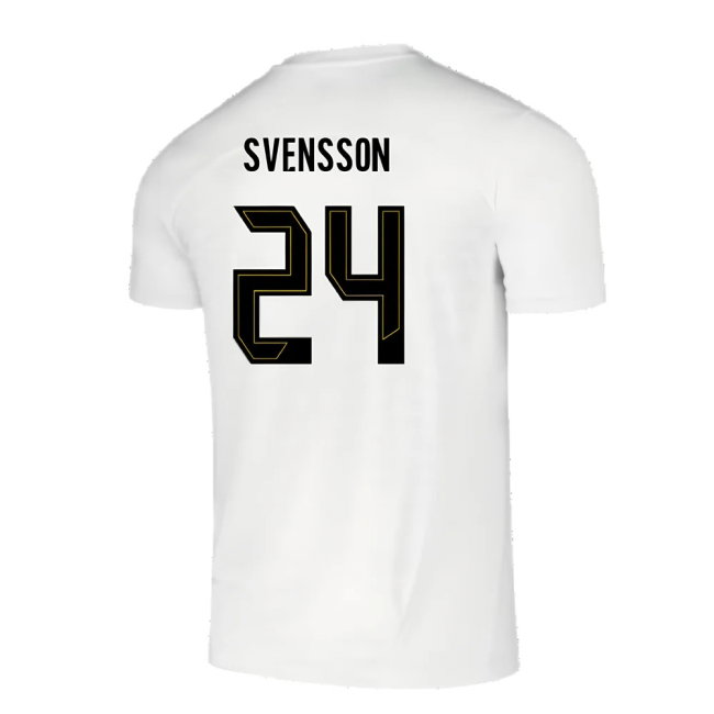 2024-2025 Borussia Dortmund Pre-Match Shirt (White) (Svensson 24)