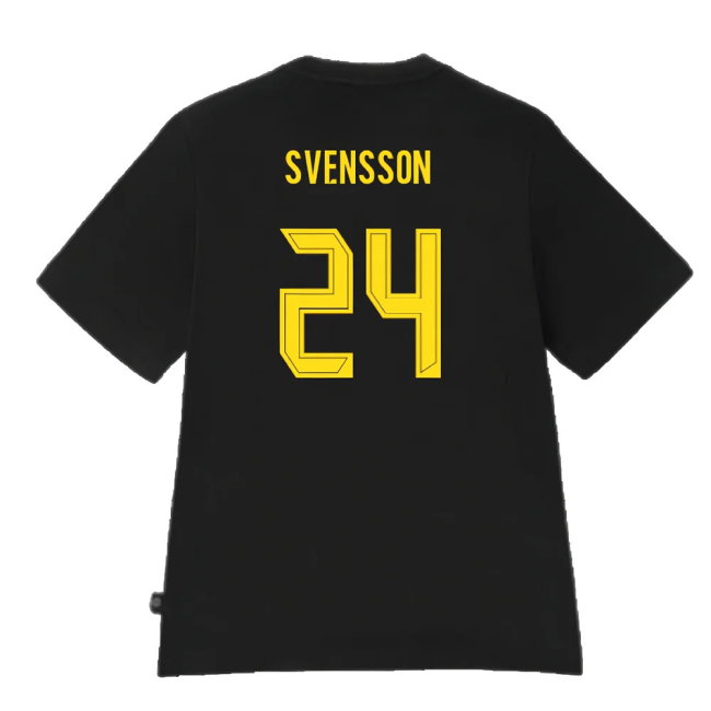 2024-2025 Borussia Dortmund ESS Tee (Black) (Svensson 24)
