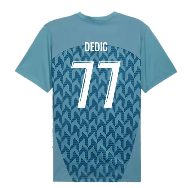 2024-2025 Marseille Pre-Match Shirt (Bold Blue) (Dedic 77)