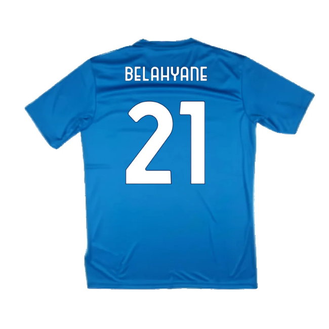 2024-2025 Lazio Graphic Training Shirt (Royal) (Belahyane 21)
