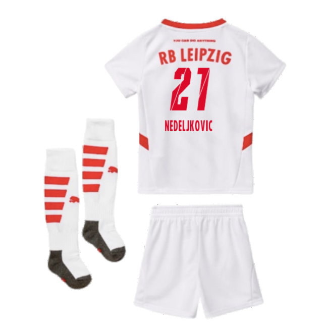 2024-2025 Red Bull Leipzig Home Mini Kit (Nedeljkovic 21)