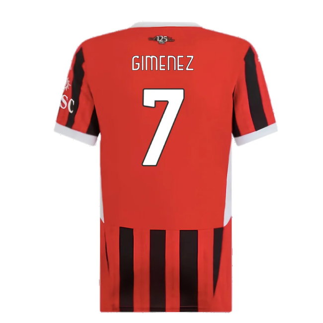 2024-2025 AC Milan Home Shirt (Womens) (Gimenez 7)