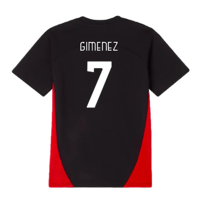 2024-2025 AC Milan Training Shirt (Black) - Kids (Gimenez 7)