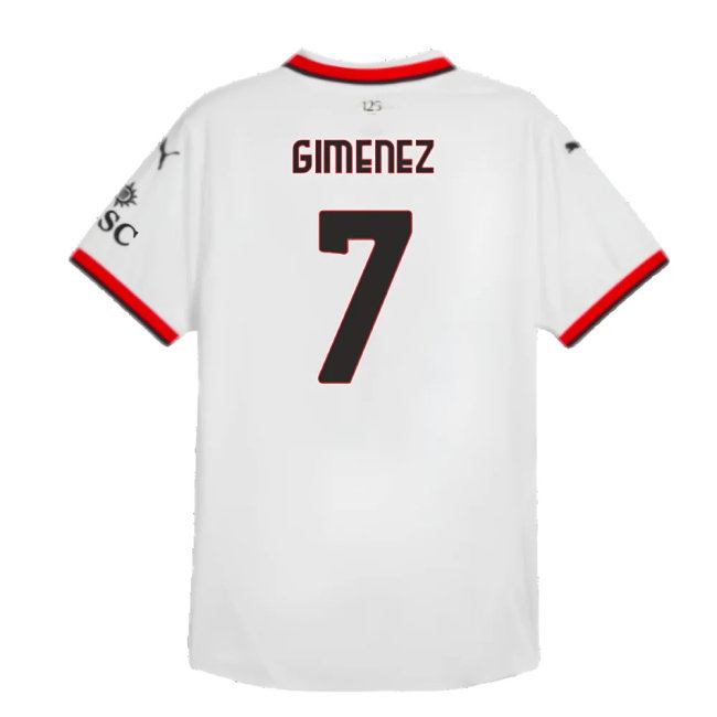2024-2025 AC Milan Away Authentic Shirt (Gimenez 7)