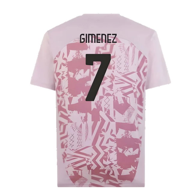 2024-2025 AC Milan Pre-Match Shirt (Grape) (Gimenez 7)