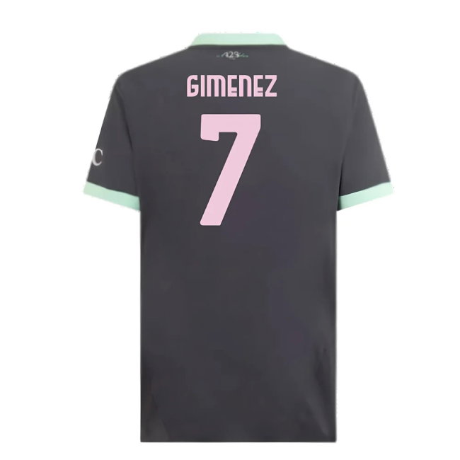 2024-2025 AC Milan Third Authentic Shirt (Gimenez 7)