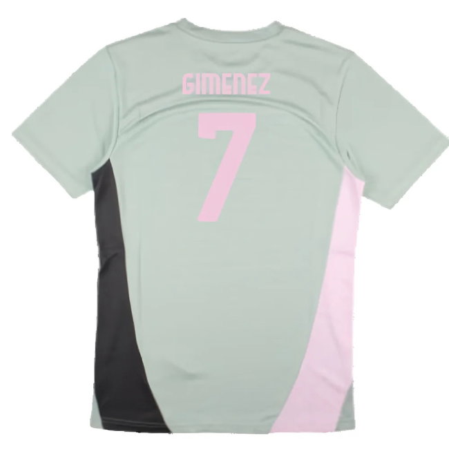 2024-2025 AC Milan Training Shirt (Green Fog) (Gimenez 7)