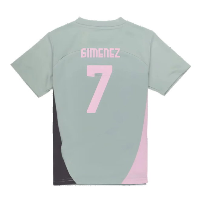 2024-2025 AC Milan Training Shirt (Green Fog) - Kids (Gimenez 7)