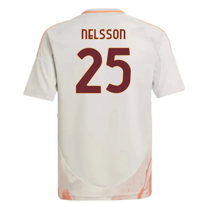 2024-2025 Roma Away Shirt (Kids) (Nelsson 25)