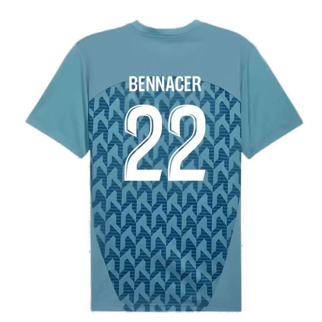 2024-2025 Marseille Pre-Match Shirt (Bold Blue) (Bennacer 22)