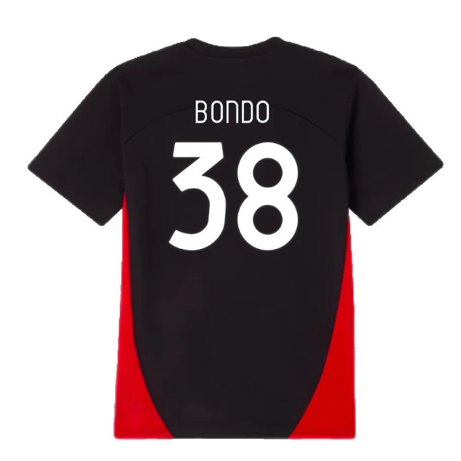 2024-2025 AC Milan Training Shirt (Black) - Kids (Bondo 38)