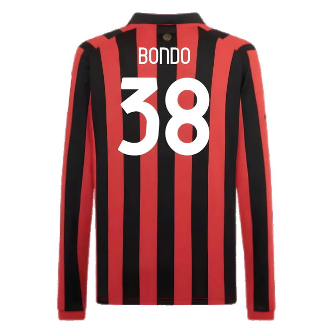 AC Milan 125th Authentic Shirt LS (Black-Red) (Bondo 38)