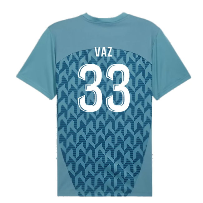 2024-2025 Marseille Pre-Match Shirt (Bold Blue) (Vaz 33)