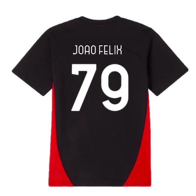 2024-2025 AC Milan Training Shirt (Black) - Kids (Joao Felix 79)