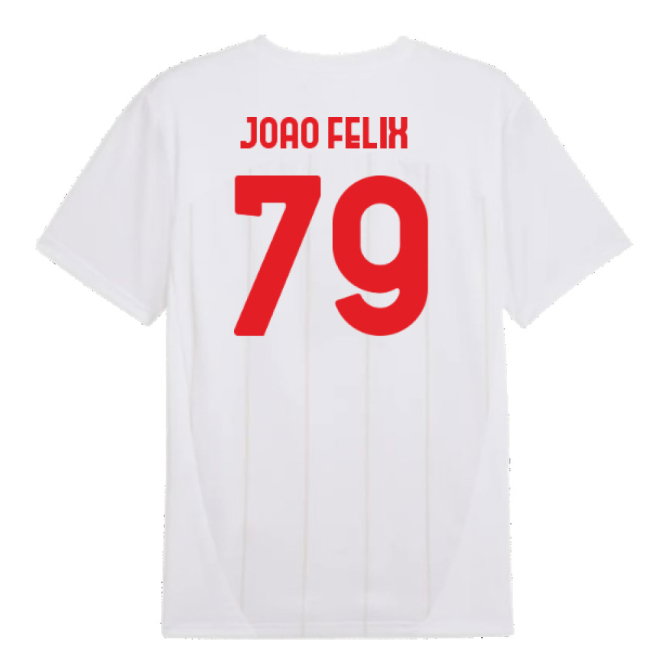 2024-2025 AC Milan Prematch SS Jersey (White) (Joao Felix 79)