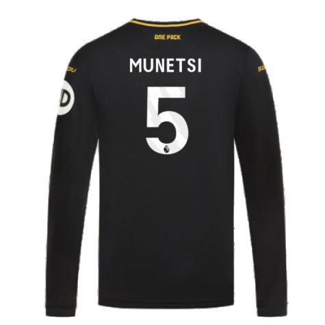 2024-2025 Wolves Long Sleeve Away Shirt (Munetsi 5)