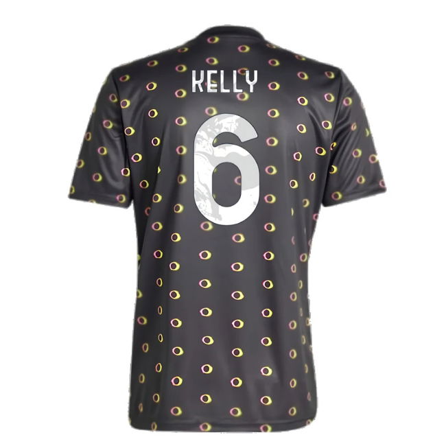 2024-2025 Juventus Pre-Match Shirt (Black) (Kelly 6)