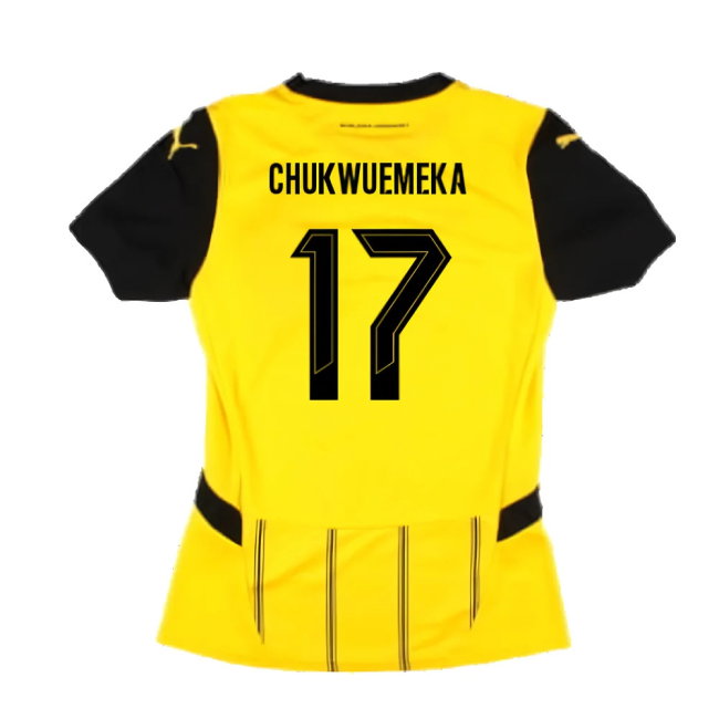 2024-2025 Borussia Dortmund Home Shirt (Ladies) (Chukwuemeka 17)