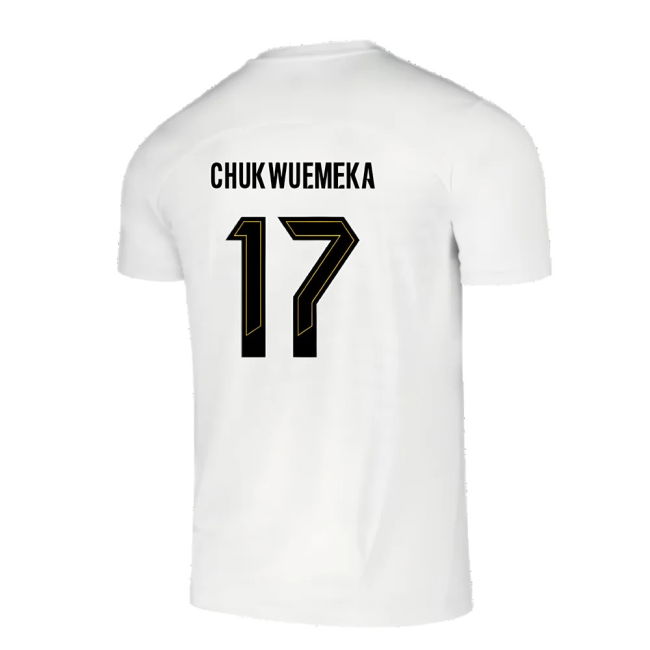 2024-2025 Borussia Dortmund Pre-Match Shirt (White) (Chukwuemeka 17)