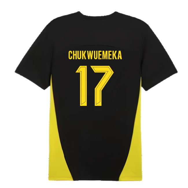 2024-2025 Borussia Dortmund Training Shirt (Black) (Chukwuemeka 17)