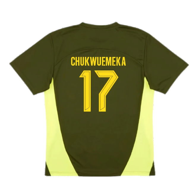 2024-2025 Borussia Dortmund Training Shirt (Myrtle) (Chukwuemeka 17)