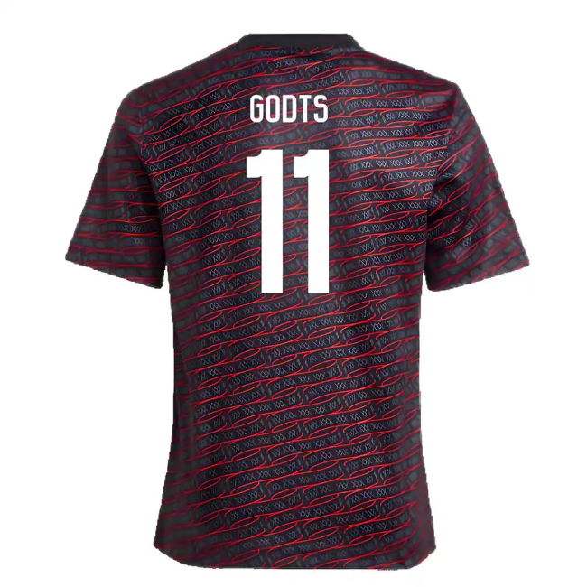 2024-2025 Ajax Pre Match Shirt (Black) - Kids (Godts 11)