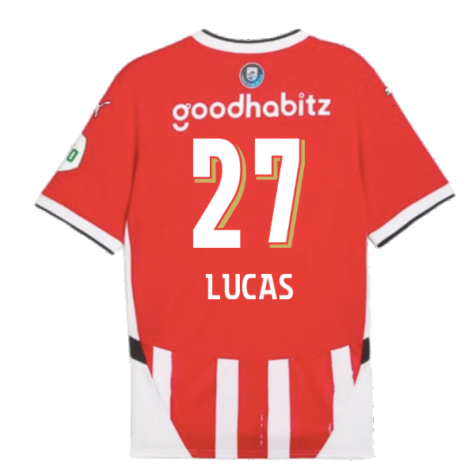2024-2025 PSV Eindhoven Home Shirt (Lucas 27)