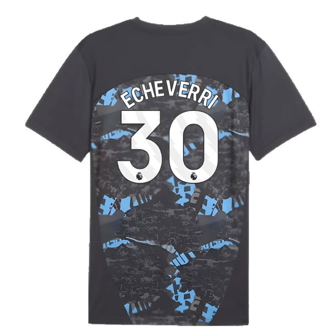 2024-2025 Man City Prematch SS Jersey (Strong Gray) (Echeverri 30)