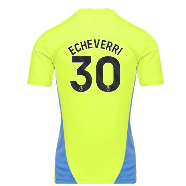2024-2025 Man City Training Shirt (Yellow Glow) (Echeverri 30)