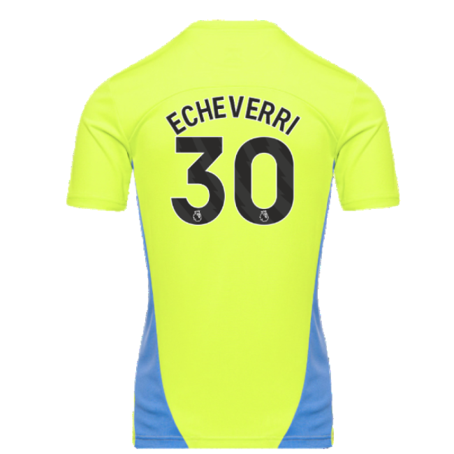 2024-2025 Man City Training Shirt (Yellow Glow) (Echeverri 30)