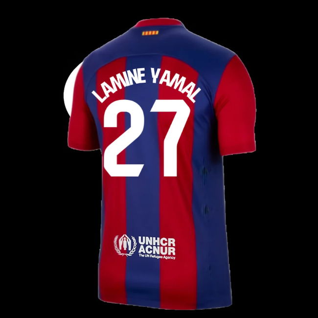 2023-2024 Barcelona Home Shirt (Lamine Yamal 27)