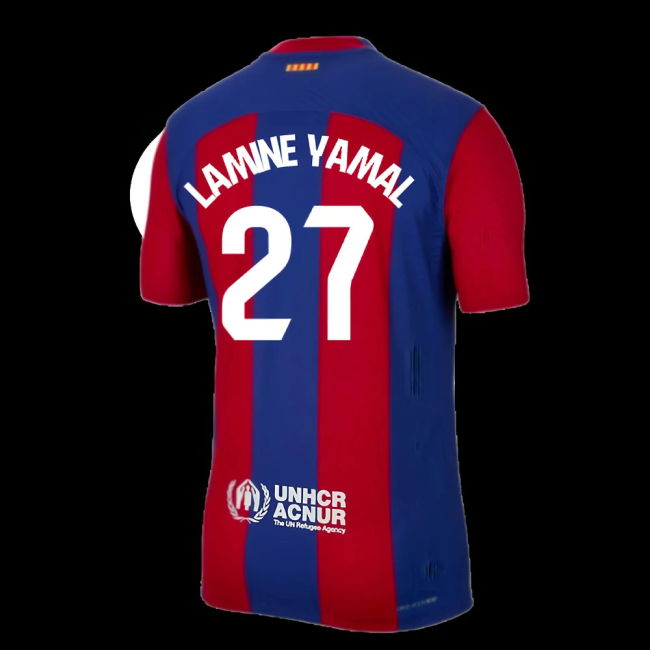 2023-2024 Barcelona Authentic Home Shirt (Lamine Yamal 27)