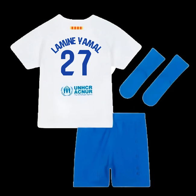 2023-2024 Barcelona Away Baby Kit (Lamine Yamal 27)