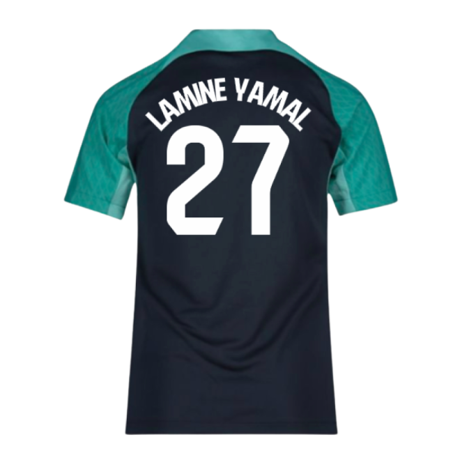 2023-2024 Barcelona Training Shirt (Thunder) - Kids (Lamine Yamal 27)