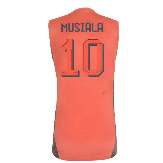 2025-2026 Bayern Munich Sleeveless Jersey (Easy Coral) (Musiala 10)