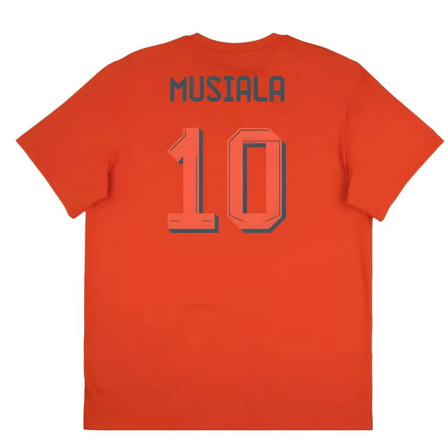 2025-2026 Bayern Munich Seasonal Graphic Tee (Red) (Musiala 10)