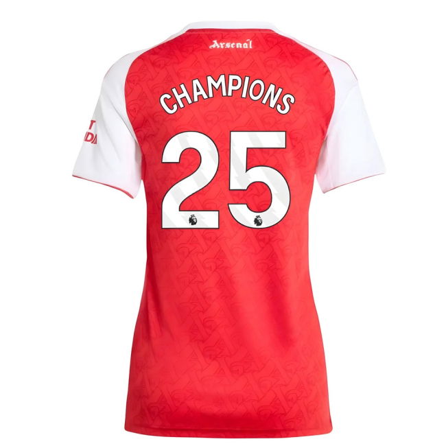 2025-2026 Arsenal Home Shirt (Womens) (Champions 25)