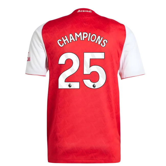 2025-2026 Arsenal Authentic Home Shirt (Champions 25)