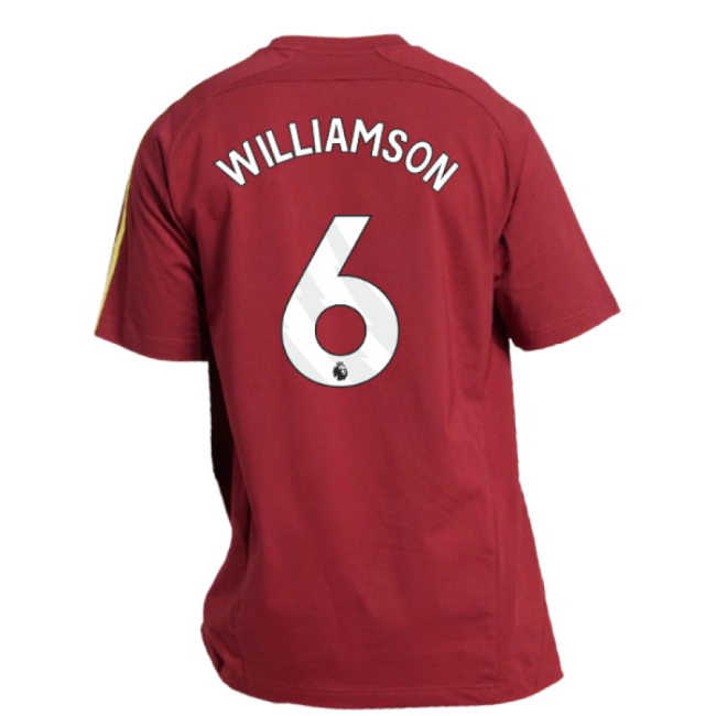2025-2026 Arsenal UBP Tee (Noble Maroon) (Williamson 6)