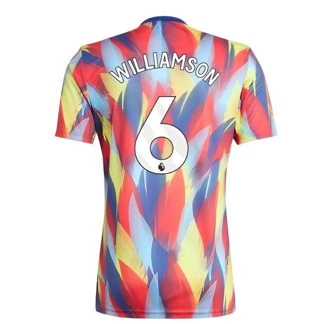 2025-2026 Arsenal Pre-Match Shirt (Victory Blue) (Williamson 6)