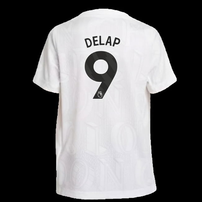 2025-2026 Chelsea Pre-Match Shirt (White) - Kids (Delap 9)