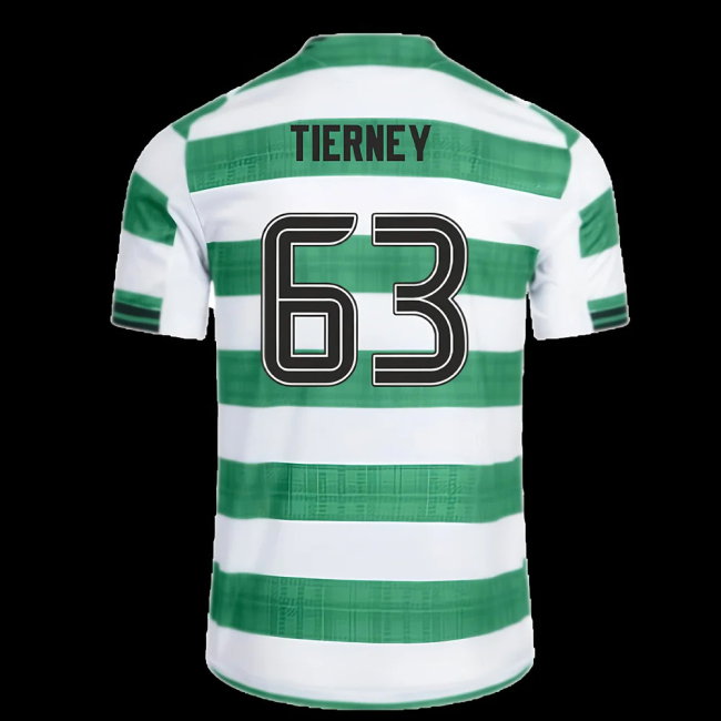 2025-2026 Celtic Home Shirt (No Sponsor) (Tierney 63)