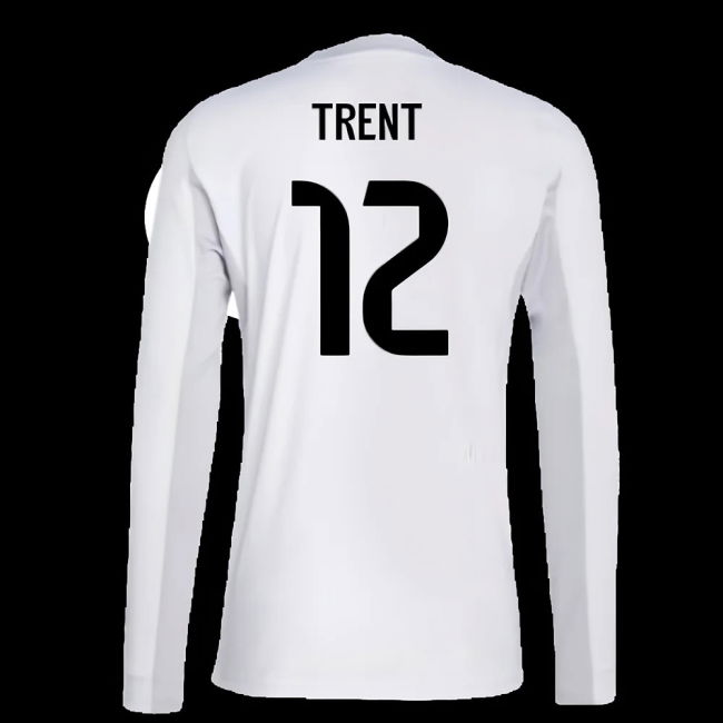 2025-2026 Real Madrid Long Sleeve Home Shirt (Trent 12)