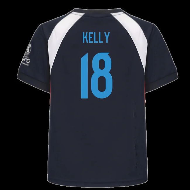 2025 England WEC Poly T-Shirt (Navy) - Kids (KELLY 18)