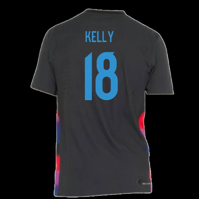 2025-2026 England WEC Authentic Away Shirt (Black) - Mens (KELLY 18)